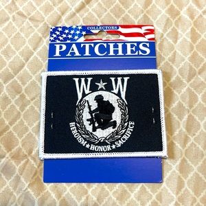 Wounded warrior embroidered patch